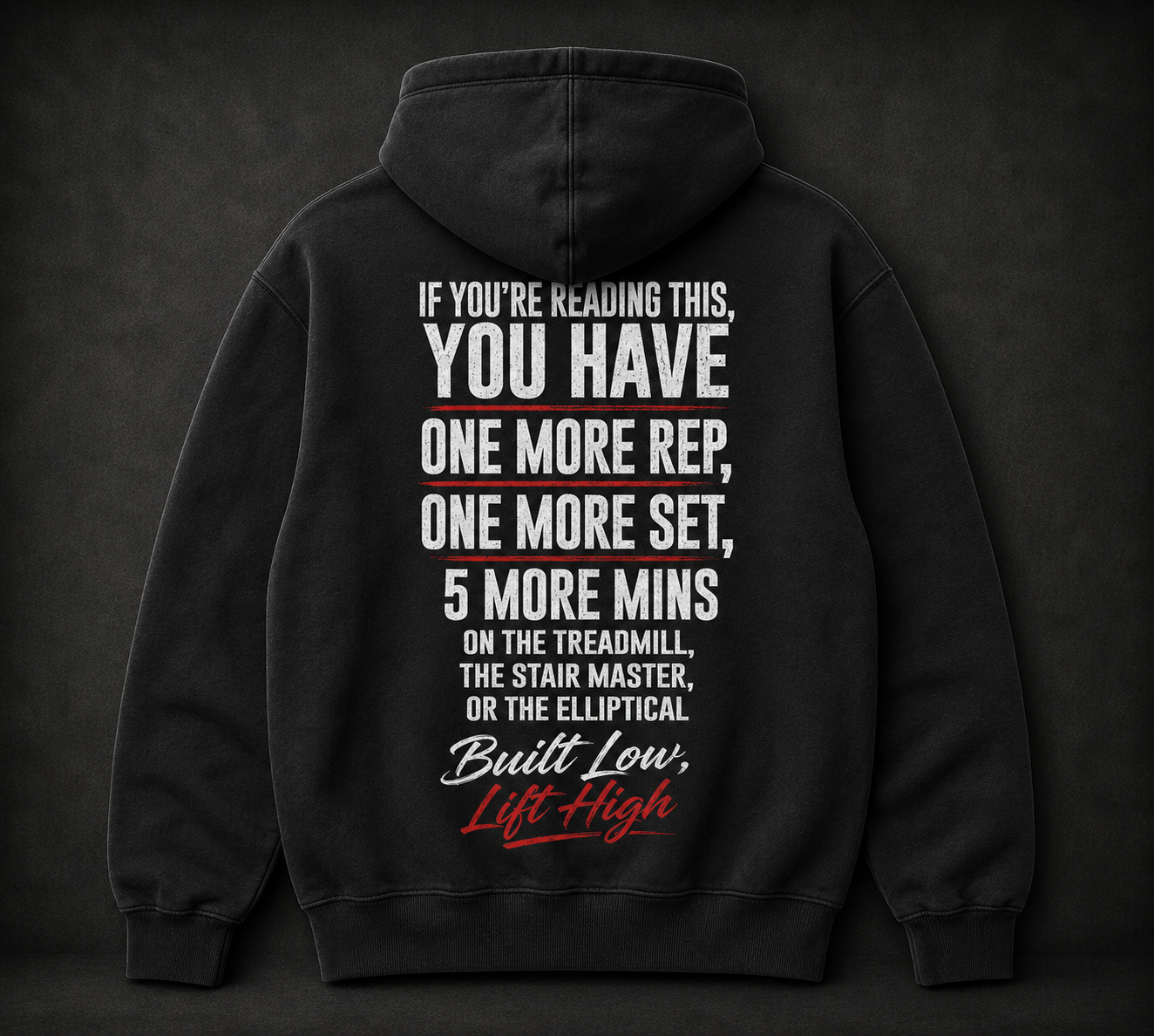 Black Hoodie (If You Reading This) Red