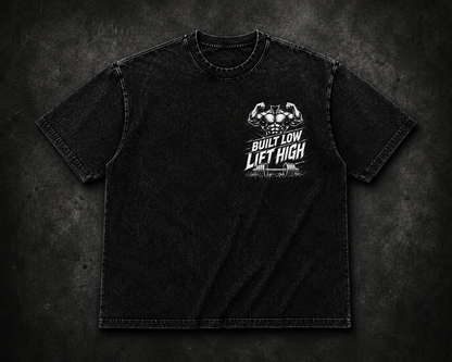 Short Sleeve Oversized Washed T-Shirt (Vertically Limited Strength Unlimited)