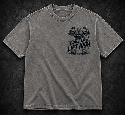 Short Sleeve Oversized Washed T-Shirt (Vertically Limited Strength Unlimited)