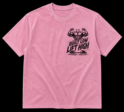Short Sleeve Oversized Washed T-Shirt (Vertically Limited Strength Unlimited)