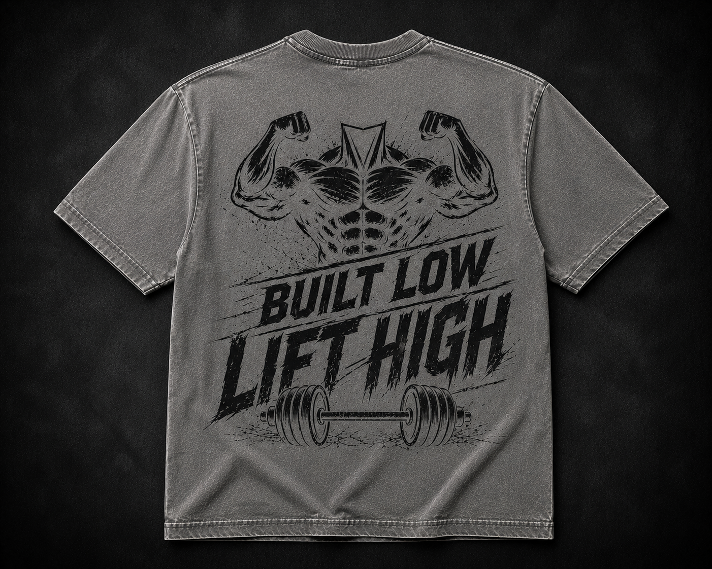 Short Sleeve Oversized Washed T-Shirt (Built Low Lift High)