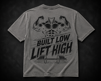 Short Sleeve Oversized Washed T-Shirt (Built Low Lift High)