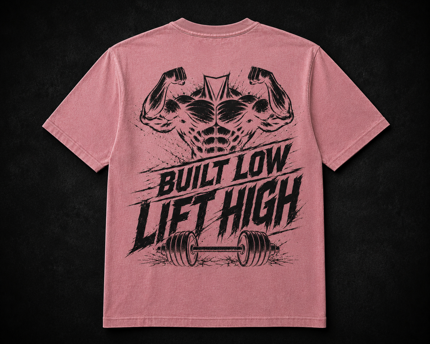 Short Sleeve Oversized Washed T-Shirt (Built Low Lift High)