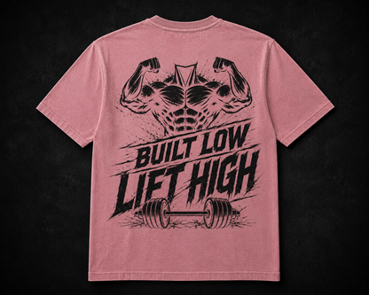 Short Sleeve Oversized Washed T-Shirt (Built Low Lift High)
