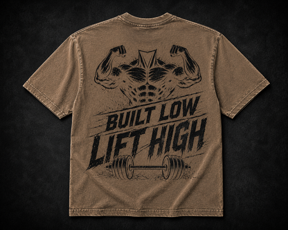 Short Sleeve Oversized Washed T-Shirt (Built Low Lift High)
