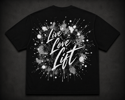 Short Sleeve Oversized T-Shirt (Live, Love, Lift Graf)