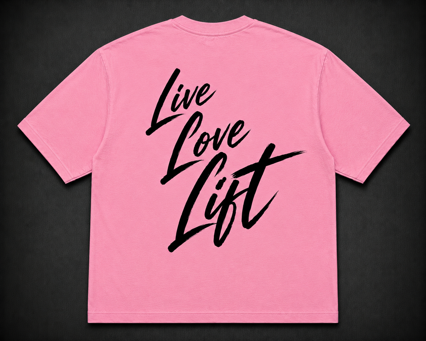 Short Sleeve Oversized T-Shirt (Live, Love, Lift)