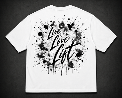 Short Sleeve Oversized T-Shirt (Live, Love, Lift Graf)