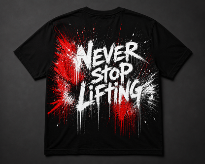 Short Sleeve Oversized T-Shirt (Never Stop Lifting)
