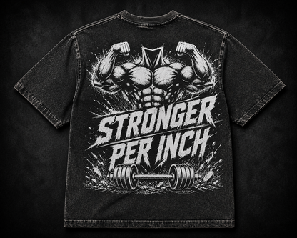 Short Sleeve Oversized Washed T-Shirt (Stronger Per Inch)