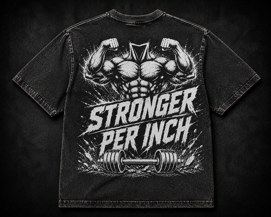 Short Sleeve Oversized Washed T-Shirt (Stronger Per Inch)