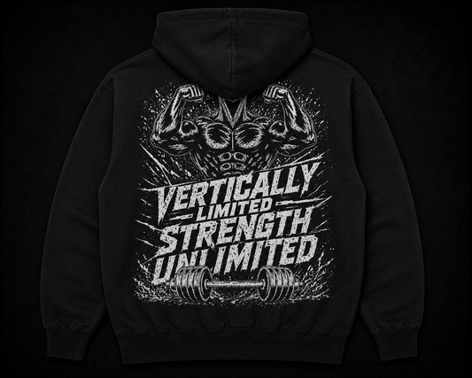Black Hoodie (Vertically Limited Strength Unlimited)
