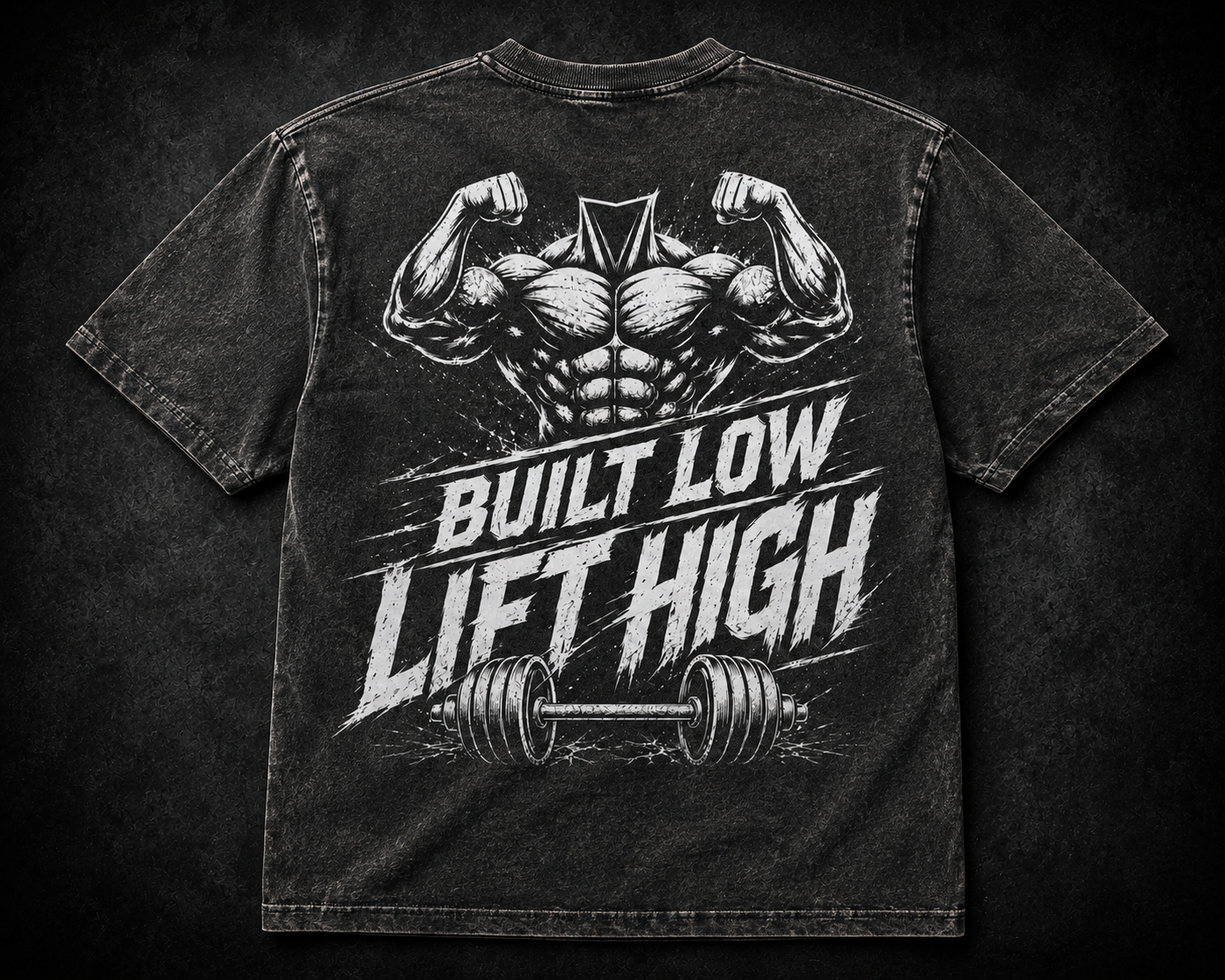 Short Sleeve Oversized Washed T-Shirt (Built Low Lift High)