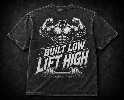 Short Sleeve Oversized Washed T-Shirt (Built Low Lift High)